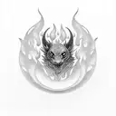 Fire pan Kitchen music  tattoo design idea