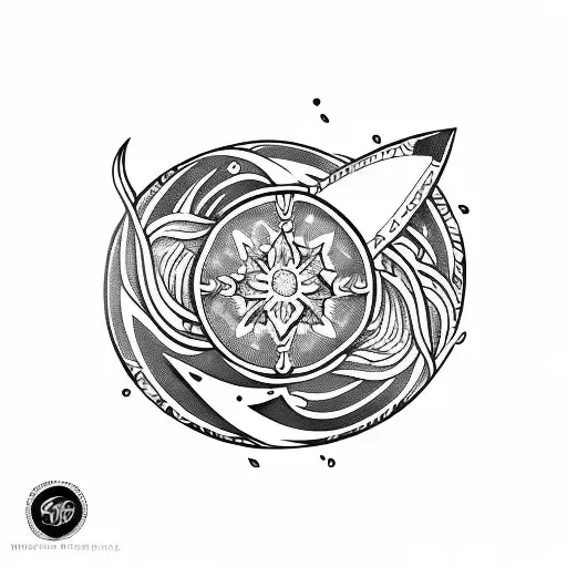 surfboard tattoo design idea