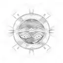 Ocean Wave Barrel tattoo design idea