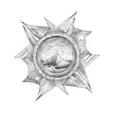 Barrel, Ocean Wave, Sunset, Stars tattoo design idea