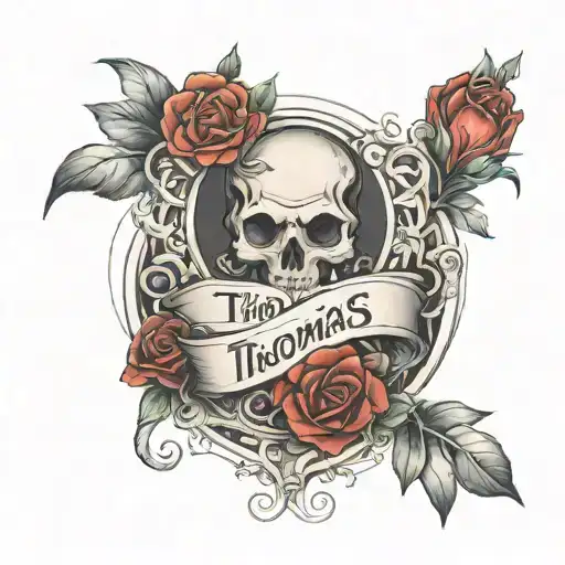 sketch name Thomas tattoo design idea