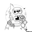 regular show tattoo design idea