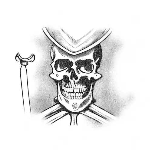 Tatu a skeleton stands in a top hat and with a cane throws playing cards away from him tattoo design idea