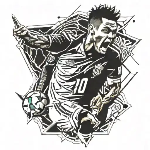 neymar jr x kaka tattoo design idea