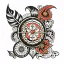 sphere tattoo design idea