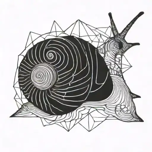 snail tattoo design idea