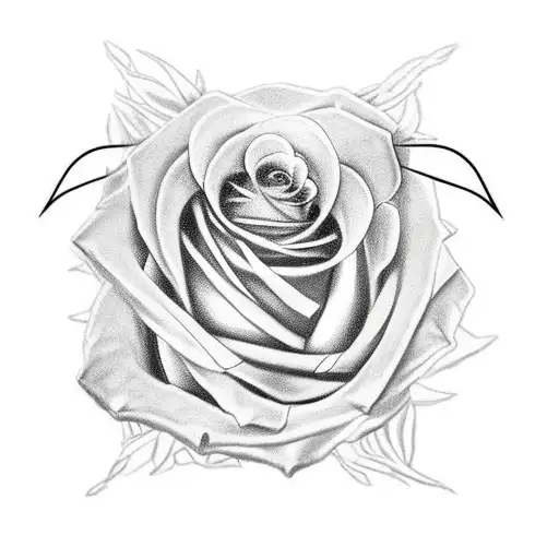 a chest peice rose with 9 thorns covering it and connecting to kurapikas chains running down my arm tattoo design idea