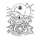 sunrise  tattoo design idea