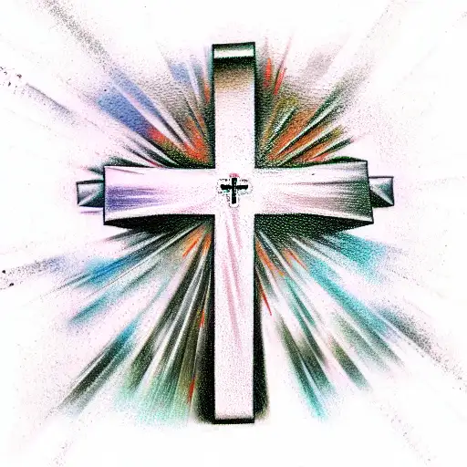 Christian Cross tattoo design idea