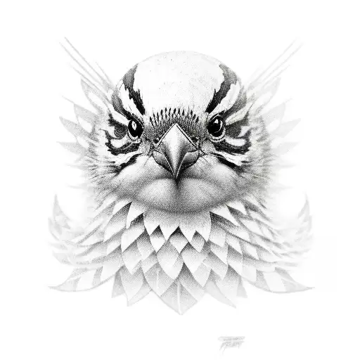 Sparrow tattoo design idea