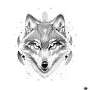lone wolf  tattoo design idea