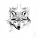 lone wolf  tattoo design idea