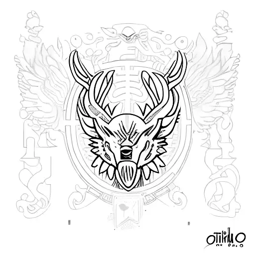 nombre Apolo escrito y ramas de olivo a su alrededor tattoo design idea