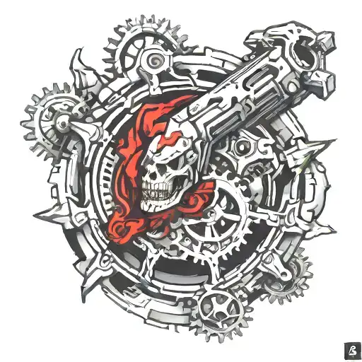 gears of war tattoo design idea