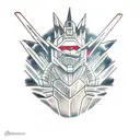 Godzilla vs Gundam tattoo design idea