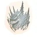 Godzilla vs Gundam tattoo design idea