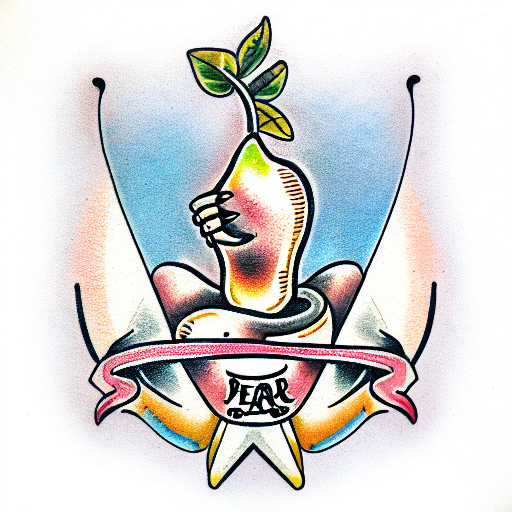 pear jam logo tattoo design idea