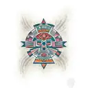 Aztec  tattoo design idea