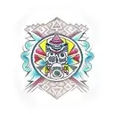 Aztec  tattoo design idea