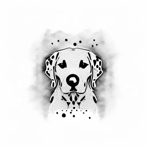 Dalmatian  tattoo design idea