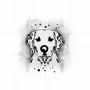 Dalmatian  tattoo design idea