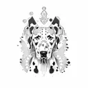 Dalmatian  tattoo design idea