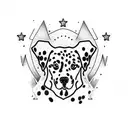 Dalmatian  tattoo design idea
