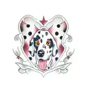 Dalmatian  tattoo design idea