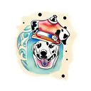 Dalmatian  tattoo design idea