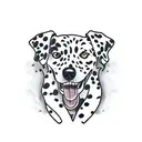 Dalmatian  tattoo design idea