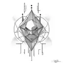 create a tattoo about technical analysis, cryptocurrencies, bar chart tattoo design idea