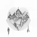 create a tattoo about technical analysis, cryptocurrencies, bar chart tattoo design idea