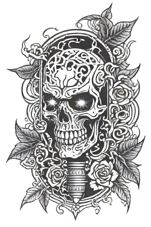  chidori flash lights tattoo design idea