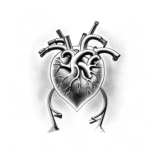 heart anatomy with the scripture 1st Corinthians 13 tattoo design idea