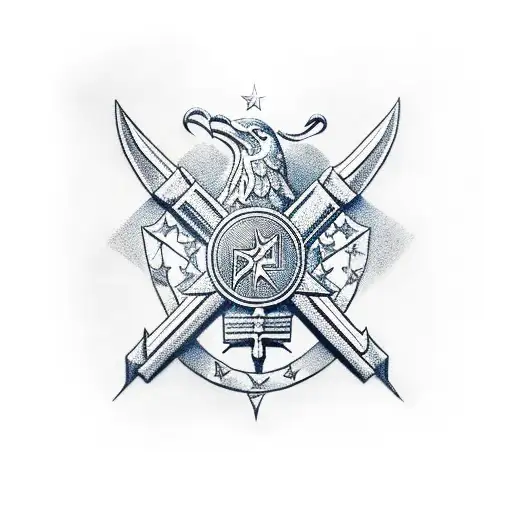 Deutscher Adler mit stabilem German und 42 tattoo design idea