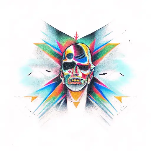 Half Hawk Half Airplane tattoo design idea