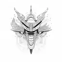 private jet tattoo design idea