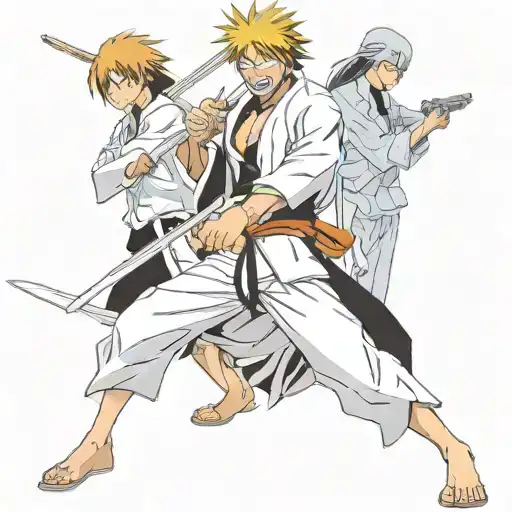 bleach anime tattoo design idea