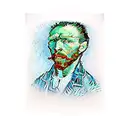 van gogh starring night  tattoo design idea