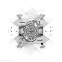 trust is the enemy  tattoo design idea