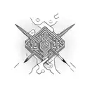 trust is the enemy  tattoo design idea