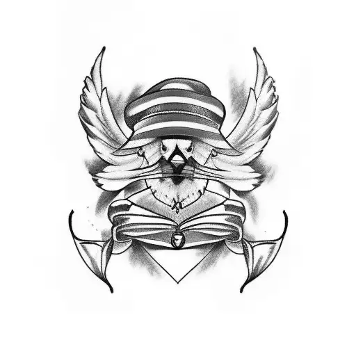 Cardinal tattoo design idea