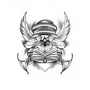 Cardinal tattoo design idea