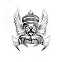 Cardinal tattoo design idea