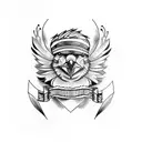 Cardinal tattoo design idea