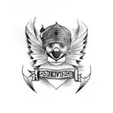 Cardinal tattoo design idea