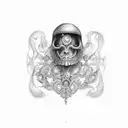 acta non verba latin tattoo design idea