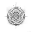 acta non verba latin tattoo design idea