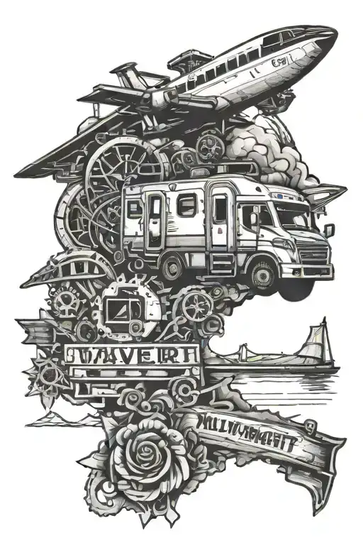 millwright/ rv traveler exploring tattoo design idea