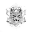 arco-íris  tattoo design idea